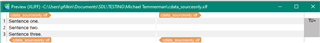 Trados Studio interface showing segmented text with source and target columns, no errors visible.