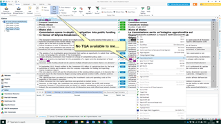 Screenshot of Trados Studio interface showing a context menu without the TQA option, indicating it is not activated.