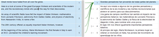 Screenshot of Trados Studio with a green checkmark indicating successful merging of two segments.