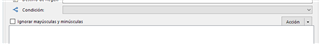 Trados Studio screenshot showing the Action button closely positioned to a list, with no visible errors or warnings.