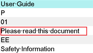 Screenshot of a table in Trados Studio with the text 'Please read this document' highlighted, indicating a translation selection.