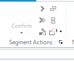 Screenshot showing the Confirm segment button greyed out in the Trados Studio 2021 interface.