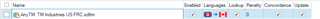 Screenshot of Trados Studio 2021 project settings indicating that Translation Memories are enabled and the Update box is checked.