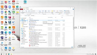 Screenshot of a Windows desktop with Trados Studio software open, showing a file explorer window with a list of files, but the TM export file is not visible.