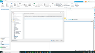 Screenshot of Trados Studio 2021 showing the Options menu with Keyboard Shortcuts selected. The Language Cloud section is expanded, but no shortcut is assigned for creating a new Cloud project.