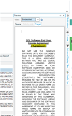 Screenshot of Trados Studio showing a text document with no visible errors or warnings.