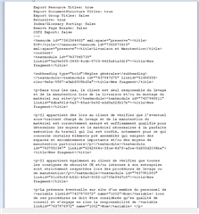 Screenshot of Trados Studio showing an error message in a document with XML code. The error highlights a missing end tag for an element.