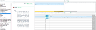 Screenshot of Trados Studio interface displaying multiple windows including a termbase viewer with a highlighted term and its definition.