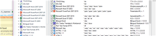 Screenshot of Trados Studio showing a list of files with status indicators, one file has a red warning sign indicating an issue.