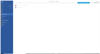Trados Studio 2021 interface showing File menu with 'Save All' and 'Save Source As' options grayed out indicating they are not clickable.