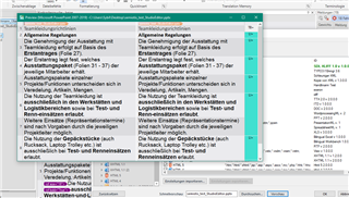 Trados Studio 2019 SR2 interface showing a preview of a file with no visible errors or warnings.