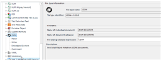 Trados Studio screenshot showing File Type Information with file type name 'ICON' and various fields such as 'File type identifier', 'Filename', 'Name of individual document', 'Name of document category', and 'Description'.