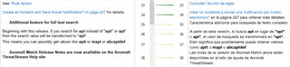 Screenshot of Trados Studio showing misaligned text segments with inconsistent font characteristics. The first word is black in the source and blue in the target segment.