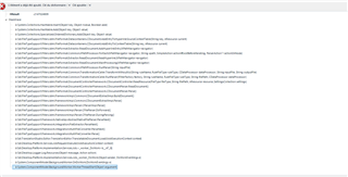 Error window in Trados Studio displaying multiple lines of error codes and file paths, indicating a problem with the software's operation.