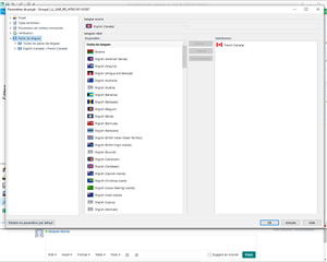 Screenshot of Trados Studio showing the 'Add Files' dialog box with a list of file types on the left and an empty selection pane on the right.