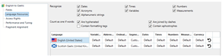 Trados Studio 2021 interface showing the navigation menu with options: Project Settings, Language Pairs, and Translation Memory and Automated Translation, missing the Segmentation Rules option.