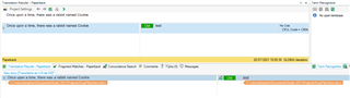Screenshot of Trados Studio project settings showing a list of translation memory and automation settings with no visible errors.