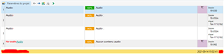 Screenshot of Trados Studio project with a translated sentence highlighted in orange, indicating a match from TM, without any visible errors or warnings.