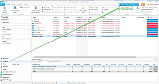 Trados Studio interface with an Open Package dialog box, pointing to the saved Project Template file.