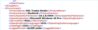 Error message in Trados Studio showing object error after integrating a TM, indicating a product version issue with Studio 16.