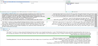Screenshot of Trados Studio showing misaligned text in the preview window, with the left alignment and justification not matching the original source.