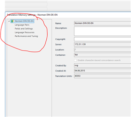 Screenshot of Trados Studio 2019 showing the navigation menu with a red circle highlighting the missing 'upLIFT' option under 'Translation Memory and Automated Translation'.