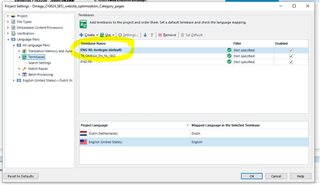 Trados Studio project settings window showing TermBases section with a locked TB highlighted.
