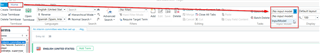 Trados Studio Termbase management view with an input model created, highlighted in red. Home tab and Terms view are indicated with arrows, showing where to select the input model.