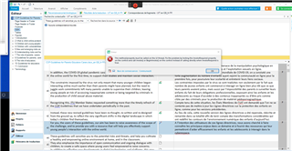 Screenshot of Trados Studio with an error message pop-up saying 'Object reference not set to an instance of an object.'