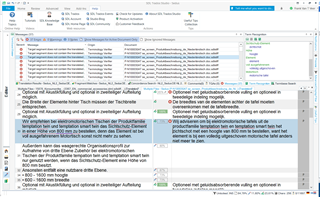 Close-up view of Trados Studio's Term Recognition pane with 'element' highlighted, indicating it is correctly listed in the Termbase.