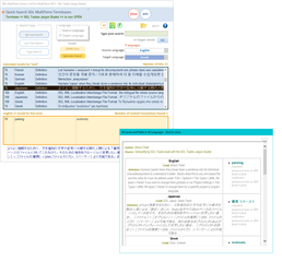 Screenshot of Tb-Scout showing a termbase with 9 languages, Spanish missing, with an option to contribute a new language.