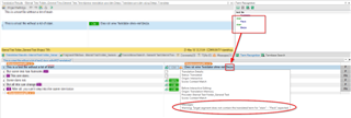 Trados Studio interface showing a warning message 'Multiple source terms found' with two entries for the term 'stain' highlighted in the termbase.