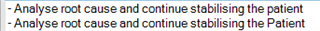 Screenshot showing two lines of text with a case difference in the word 'Patient' where one has an uppercase 'P' and the other a lowercase 'p'.