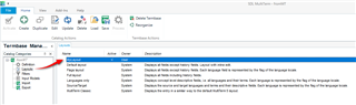 Trados Studio Termbase Manager interface with a red arrow pointing to the 'Input Models' section in the navigation pane.