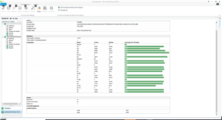 Screenshot of Trados Studio termbase management screen before reorganization showing 11627 entries in English.