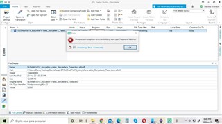 Error message in Trados Studio stating 'Exception has been thrown by the target of an invocation'.