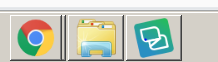 Taskbar showing Chrome, File Explorer, and Trados Studio icons. Trados Studio appears unresponsive when clicked.