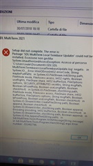 Error message during MultiTerm installation for Trados Studio 2021, stating 'Setup did not complete. Package SDL MultiTerm Local Termbase Updater could not be installed.'