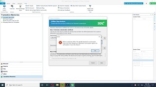 Trados Studio error message stating 'Deactivation Failed' with a warning icon indicating the license deactivation process was unsuccessful.
