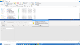 Error message in Trados Studio stating 'An error has occurred while opening the file' with an 'OK' button prompt.
