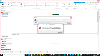Error message on Trados Studio installation window stating 'The installation cannot continue because a required application is not installed.' with an OK button.
