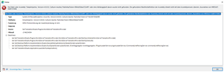 Error message in Trados Studio stating 'Object reference not set to an instance of an object.' with details and a stack trace visible.
