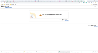 Screenshot of Trados Studio support page displaying an error message: 'Error occurred while loading Trados page. Please try again later.'