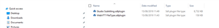 Screenshot showing the Downloads folder with two files: 'SDLTradosStudio.msi' and 'SDLTradosPackage.exe', both dated 10212021.