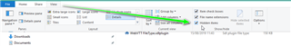 Screenshot of a file being dragged from the Downloads folder to the SDL Trados Studio Plugins Packages folder, with a green arrow indicating the action.