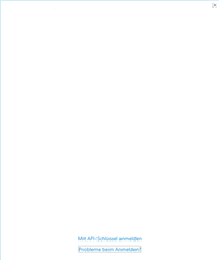 Screenshot of Trados Studio login window with options to sign in using an API key or a link to SDL Support Article 000001399.