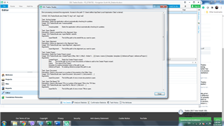 Screenshot of Trados Studio showing an open project with an error message dialog box in the foreground, indicating a missing save icon and referencing the MyMusic folder.