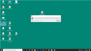 Error message on desktop stating 'SDL Trados Studio has encountered a problem and needs to close.' with an option to send error report.