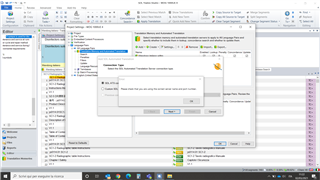 SDL Trados Studio error dialog box with message 'Please make sure you are connected to the internet and try again.'