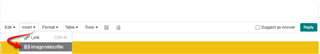 Trados Studio screenshot showing an error icon next to a 'Click' button in the toolbar.